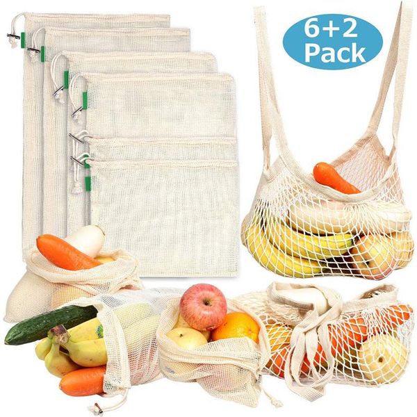 pack reusable produce bags organic cotton washable eco-friendly mesh vegetable fruit grocery shopping bag for women storage
pack reusable produce bags organic cotton washable eco-friendly mesh vegetable fruit grocery shopping bag for women storage