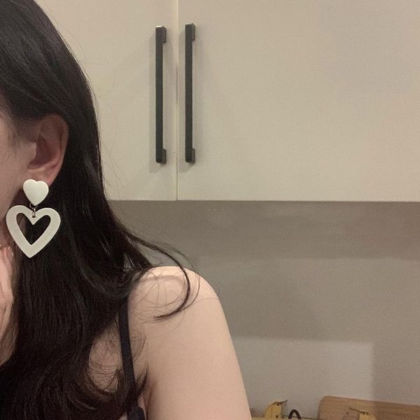dangle & chandelier yaologe for women white heart acrylic drop earrings trendy alloy ear accessories 2021 trend festival party gift fashion, Silver
dangle & chandelier yaologe for women white heart acrylic drop earrings trendy alloy ear accessories 2021 trend festival party gift fashion, Silver