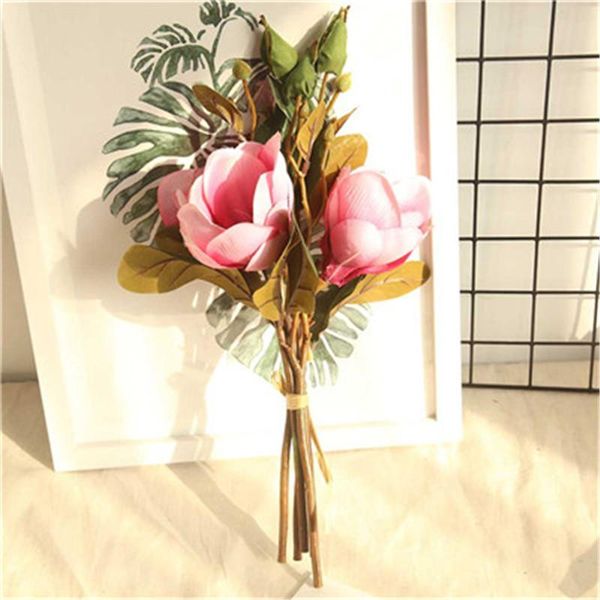 artificial fake flowers leaf magnolia floral wedding bouquet party home decor valentine's day decoration 2021 decorative & wreaths
artificial fake flowers leaf magnolia floral wedding bouquet party home decor valentine's day decoration 2021 decorative & wreaths