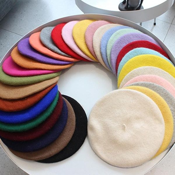 berets 38 colors women flat beret hat wool artist painter hats outdoor winter girl female ladies woolen warm caps, Blue;gray
berets 38 colors women flat beret hat wool artist painter hats outdoor winter girl female ladies woolen warm caps, Blue;gray