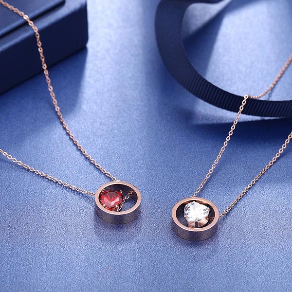 pendant necklaces women's cilcle heart zircon necklace rose gold titanium steel fashion wedding jewelry gifts rn002, Silver
pendant necklaces women's cilcle heart zircon necklace rose gold titanium steel fashion wedding jewelry gifts rn002, Silver
