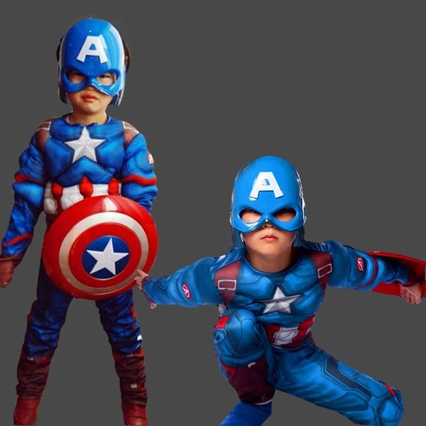 halloween children's costume captain clothes muscle us team cosplay animation set, Black;red
halloween children's costume captain clothes muscle us team cosplay animation set, Black;red