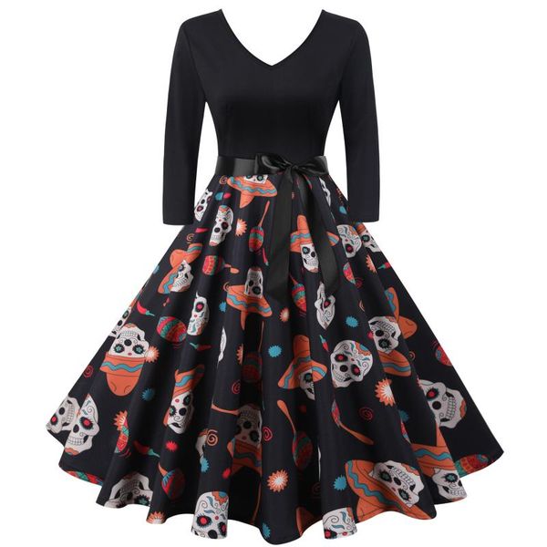 casual dresses women's halloween digital printed waist long sleeve stitching v-neck dress vintage bowknot costume for evening party 202, Black;gray
casual dresses women's halloween digital printed waist long sleeve stitching v-neck dress vintage bowknot costume for evening party 202, Black;gray