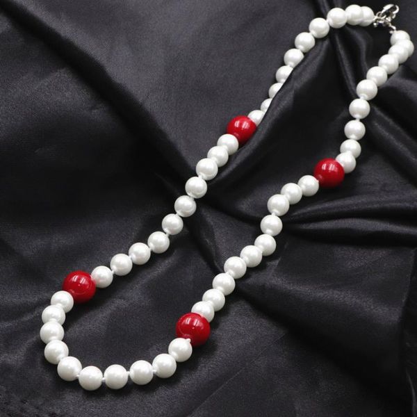 chokers creative handmade simulated pearl necklace for women jewelry 8mm glass pearls artificial coral chain necklaces 18" a669, Golden;silver
chokers creative handmade simulated pearl necklace for women jewelry 8mm glass pearls artificial coral chain necklaces 18" a669, Golden;silver