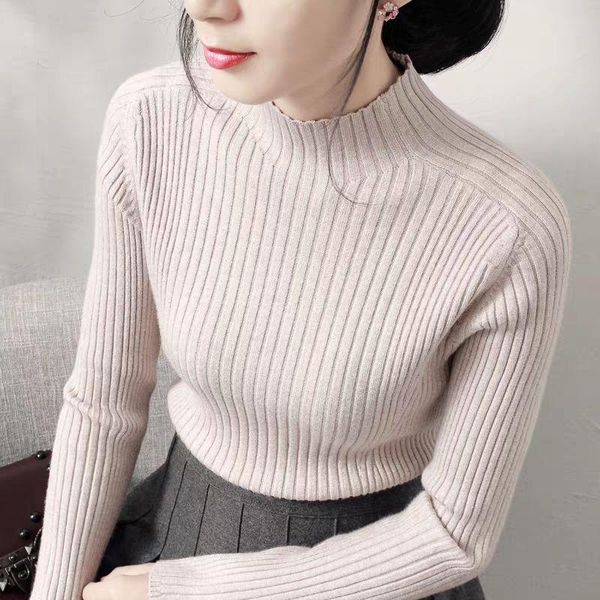women's sweaters 2021 fashion winter women ladies long sleeve turtleneck slim fitting knitted thin sweater femme korean pull tight casu, White;black
women's sweaters 2021 fashion winter women ladies long sleeve turtleneck slim fitting knitted thin sweater femme korean pull tight casu, White;black