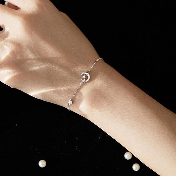 link, chain star moon bracelet zircon for women eros arrow creative design charm korean fashion girlfriend gifts jewelry boyulige, Black
link, chain star moon bracelet zircon for women eros arrow creative design charm korean fashion girlfriend gifts jewelry boyulige, Black