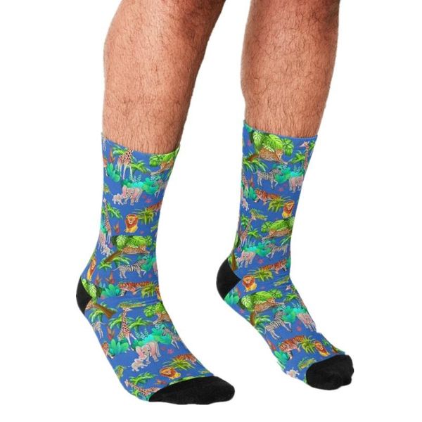 men's socks 2021 funny jungle friends pattern printed hip hop men happy cute boys street style crazy for, Black
men's socks 2021 funny jungle friends pattern printed hip hop men happy cute boys street style crazy for, Black