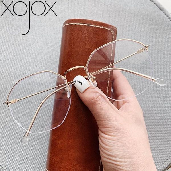 fashion sunglasses frames xojox anti-blue light glasses frame polygonal half optical computer protection eyewear men women goggle, Black
fashion sunglasses frames xojox anti-blue light glasses frame polygonal half optical computer protection eyewear men women goggle, Black
