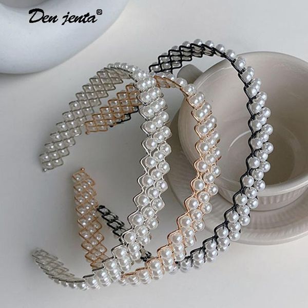 hair clips & barrettes 2021 lady elegant full pearls hairbands tiaras for women sweet headband bundle girl hoops fashion accessories, Golden;silver 
hair clips & barrettes 2021 lady elegant full pearls hairbands tiaras for women sweet headband bundle girl hoops fashion accessories, Golden;silver
