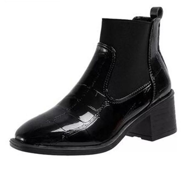 women's shoes boots 2021 autumn winter leather female booties casual soft ladies fashion woman square toe work ankle, Black
women's shoes boots 2021 autumn winter leather female booties casual soft ladies fashion woman square toe work ankle, Black