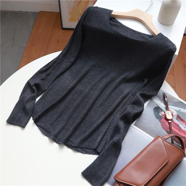 long sleeve half turtleneck fashion lady female women sweater clothes black women's sweaters, White;black
long sleeve half turtleneck fashion lady female women sweater clothes black women's sweaters, White;black