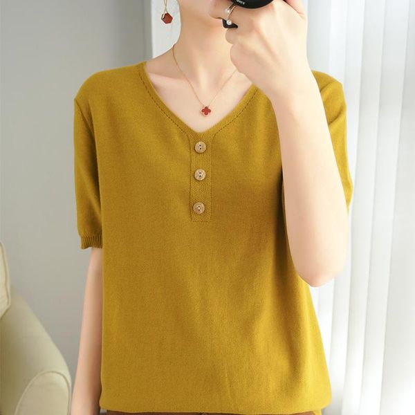women's t-shirt 2021 v-neck pure cotton short-sleeved pullover loose short casual half-sleeved bottoming shirt, White
women's t-shirt 2021 v-neck pure cotton short-sleeved pullover loose short casual half-sleeved bottoming shirt, White