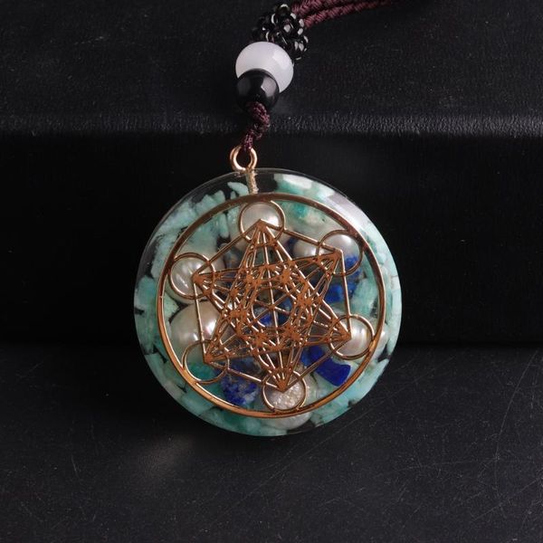 chains orgone pendant necklace jewelry natural stone turquoises gathering energy meditation pendulum, Silver
chains orgone pendant necklace jewelry natural stone turquoises gathering energy meditation pendulum, Silver