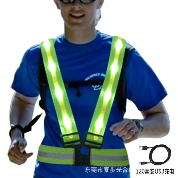 8o5P outdoor sports night running cycling sanitation construction reflective warning usb charging suspenders led outdoor sports vestbicycle, Black;white
8o5P outdoor sports night running cycling sanitation construction reflective warning usb charging suspenders led outdoor sports vestbicycle, Black;white