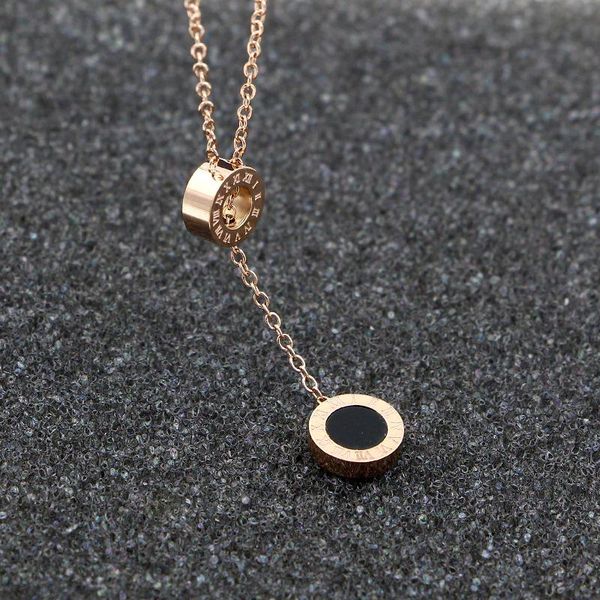 pendant necklaces fashion women necklace stainless steel with roman numeral luxury wedding jewelry collars n0109, Silver
pendant necklaces fashion women necklace stainless steel with roman numeral luxury wedding jewelry collars n0109, Silver