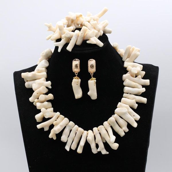 earrings & necklace fantastic branch shape white coral african beads jewelry set natural original nigerian wedding cnr892, Silver
earrings & necklace fantastic branch shape white coral african beads jewelry set natural original nigerian wedding cnr892, Silver