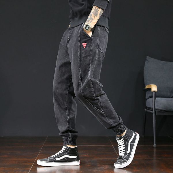men's pants jeans loose harem casual nine-point japanese fat korean trend plus size autumn winte kaei, Black
men's pants jeans loose harem casual nine-point japanese fat korean trend plus size autumn winte kaei, Black