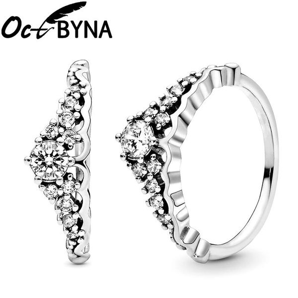 wedding rings octbyna silver color princess crown ring for women emperament romantic engagement charm jewelry gift, Slivery;golden
wedding rings octbyna silver color princess crown ring for women emperament romantic engagement charm jewelry gift, Slivery;golden