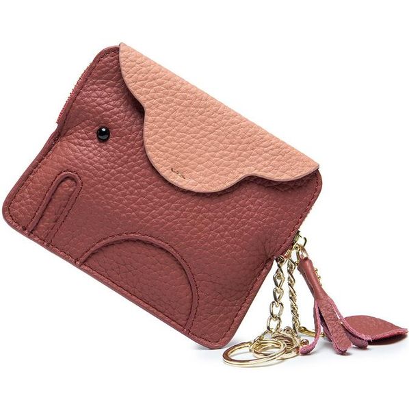 women purse bag with key ring organizer ladies wallets mini cartoon elephant card holder genuine leather coin pocket bags, Red;black
women purse bag with key ring organizer ladies wallets mini cartoon elephant card holder genuine leather coin pocket bags, Red;black