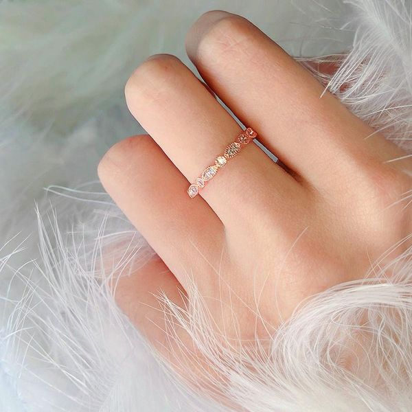 wedding rings simple female small finger ring cute crystal rose gold color romantic promise engagement for women, Slivery;golden
wedding rings simple female small finger ring cute crystal rose gold color romantic promise engagement for women, Slivery;golden