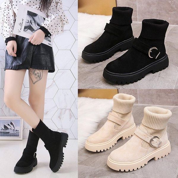 fall flat boots winter white short warm non-slip women's thick-soled cotton shoes, Black
fall flat boots winter white short warm non-slip women's thick-soled cotton shoes, Black