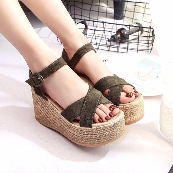 sandals thick platform women wedge flock non-slip womans casual shoes ladies high heels student female pumps summer womens, Black
sandals thick platform women wedge flock non-slip womans casual shoes ladies high heels student female pumps summer womens, Black