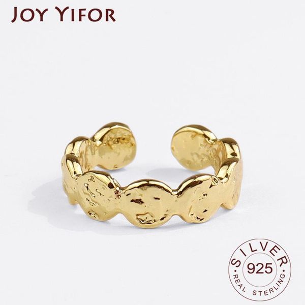 cluster rings 925 sterling silver simple design round shape gold color retro distressed opening handmade ring fashion fine jewelry, Golden;silver
cluster rings 925 sterling silver simple design round shape gold color retro distressed opening handmade ring fashion fine jewelry, Golden;silver