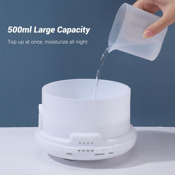 500ml electric air humidifier aroma oil diffuser usb cool mist sprayer with 7 color led lights ultrasonic mute air purifier perfections
500ml electric air humidifier aroma oil diffuser usb cool mist sprayer with 7 color led lights ultrasonic mute air purifier perfections