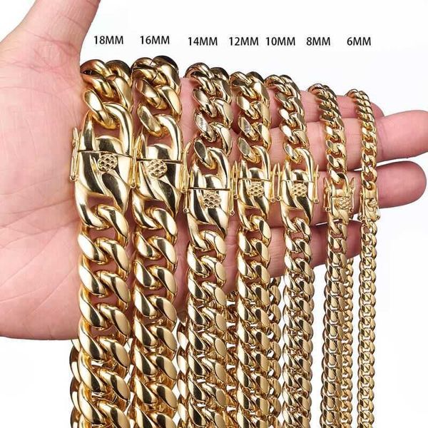 7" - 40" 316l stainless steel cuban miami chains necklaces big heavy gold round link chain men hip hop rock jewelry, Silver
7" - 40" 316l stainless steel cuban miami chains necklaces big heavy gold round link chain men hip hop rock jewelry, Silver