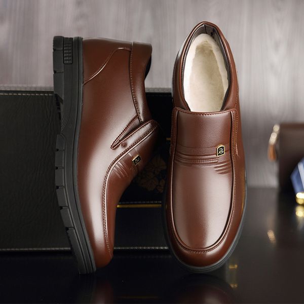 leisure business dad men's shoes cotton padded autumn and winter warm cover feet thickened, Black
leisure business dad men's shoes cotton padded autumn and winter warm cover feet thickened, Black