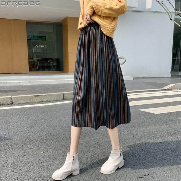 skirts striped midi skirt for women vintage loose elastic high waist jupe plissee femme woolen velvet autumn winter pleated, Black
skirts striped midi skirt for women vintage loose elastic high waist jupe plissee femme woolen velvet autumn winter pleated, Black