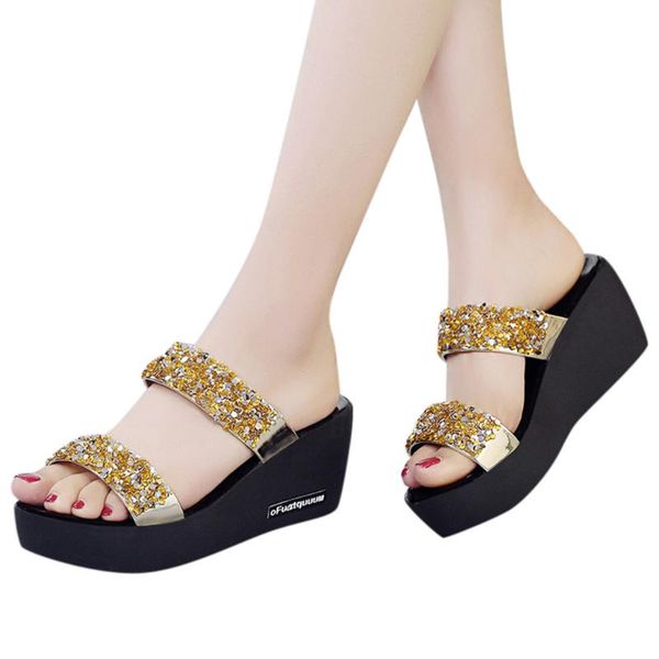 summer women's sandals round toe shoes woman high-heeled platfroms casual bling wedges for women high heels slippers, Black
summer women's sandals round toe shoes woman high-heeled platfroms casual bling wedges for women high heels slippers, Black