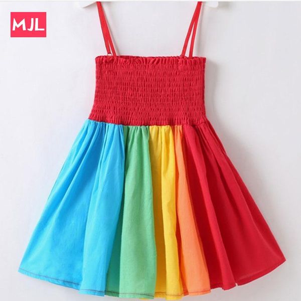 girl's dresses mjl girls sweet costumes solid color rainbow sling summer dress beach clothes children birthday party wearing 18m-7t, Red;yellow
girl's dresses mjl girls sweet costumes solid color rainbow sling summer dress beach clothes children birthday party wearing 18m-7t, Red;yellow
