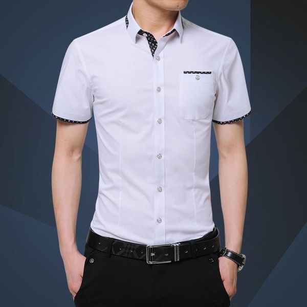 men's casual shirts arrival men shirt fashion short sleeve mens slim fit dress oversized clothing asian size 5xl, White;black
men's casual shirts arrival men shirt fashion short sleeve mens slim fit dress oversized clothing asian size 5xl, White;black