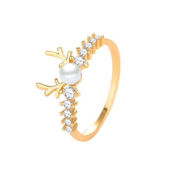 wedding rings for woman fashion glittering and pearl embellished gold elk antlers zircon ring, Slivery;golden
wedding rings for woman fashion glittering and pearl embellished gold elk antlers zircon ring, Slivery;golden