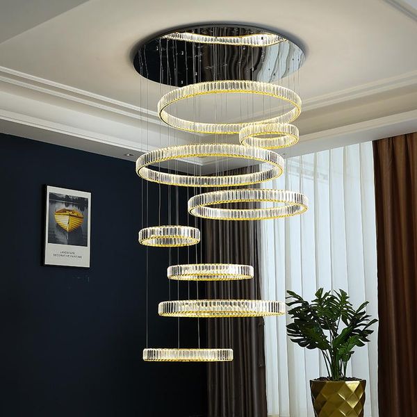 pendant lamps modern chandelier living room duplex building country villa empty loft simple and creative stairwell long crystal chandeli
pendant lamps modern chandelier living room duplex building country villa empty loft simple and creative stairwell long crystal chandeli