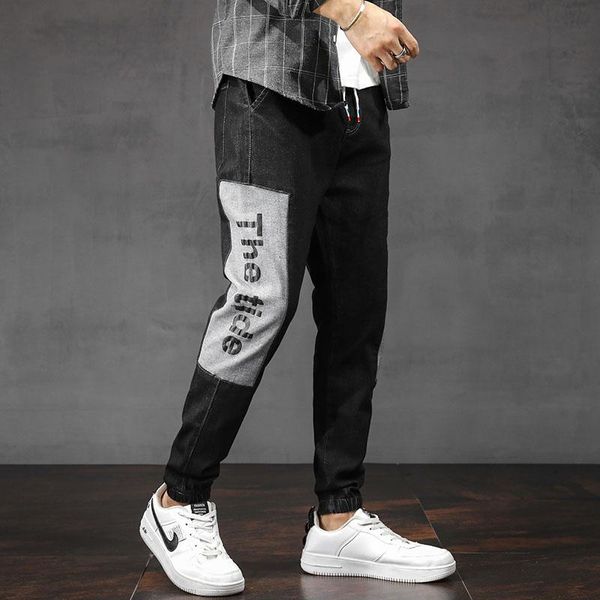 men's jeans 2021 streetwear hip hop cargo pants elastic harun joggers in autumn and spring men cloth, Blue
men's jeans 2021 streetwear hip hop cargo pants elastic harun joggers in autumn and spring men cloth, Blue