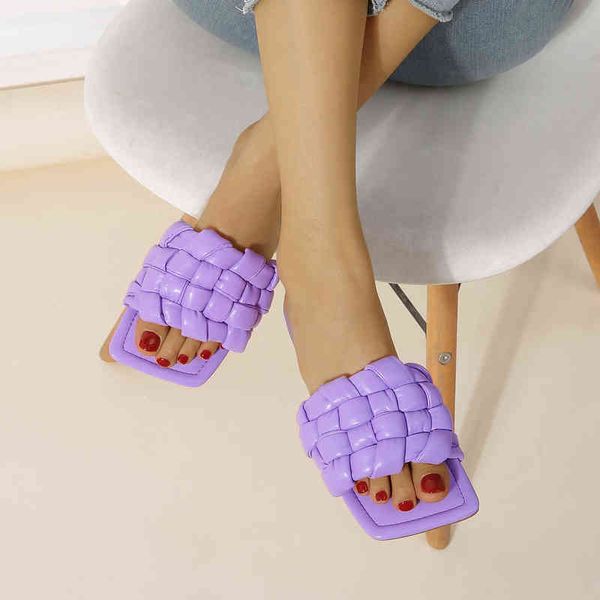 2022 flat sandals square head flip flops ins trendy net red women's shoes temperament beach slippers women, Black
2022 flat sandals square head flip flops ins trendy net red women's shoes temperament beach slippers women, Black