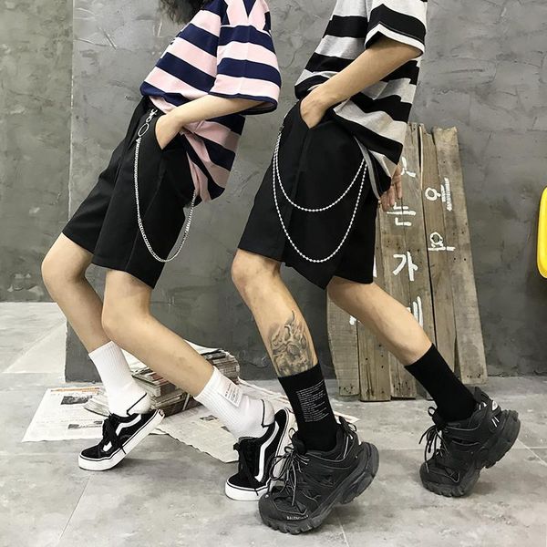 women's shorts loose high waist summer womens casual korean style polyester suit black straight chain pantaloncini ef50ws 0q2n, White;black
women's shorts loose high waist summer womens casual korean style polyester suit black straight chain pantaloncini ef50ws 0q2n, White;black