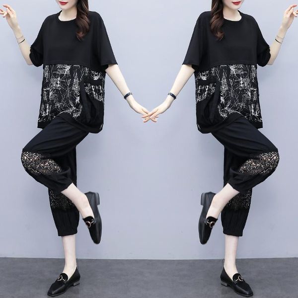 large size cotton suit 2021 summer fashion two-piece set casual loose wide leg pants ensemble femme survetement women's two piece, White
large size cotton suit 2021 summer fashion two-piece set casual loose wide leg pants ensemble femme survetement women's two piece, White