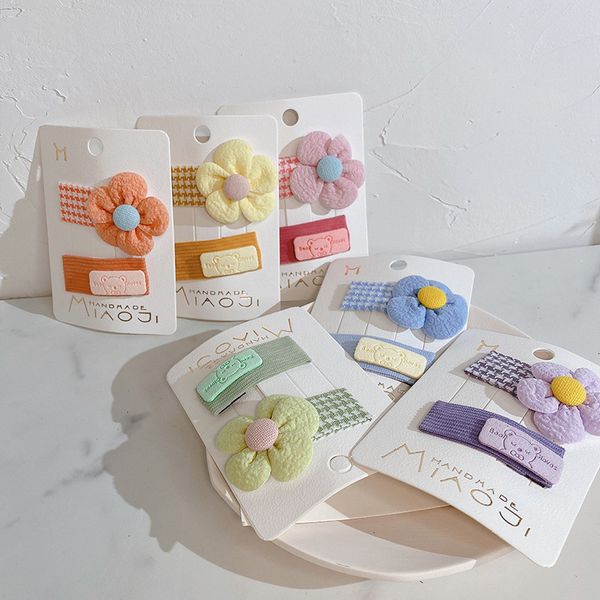 barrettes hairpin korean version small fresh thousand bird checkered flower cloth bb clip children's two-piece matching hair ornament h, Golden;silver
barrettes hairpin korean version small fresh thousand bird checkered flower cloth bb clip children's two-piece matching hair ornament h, Golden;silver