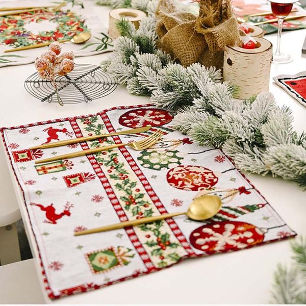 christmas tableware pad placemat table mat heat insulation non-slip simple placemats disc for dining mats & pads
christmas tableware pad placemat table mat heat insulation non-slip simple placemats disc for dining mats & pads