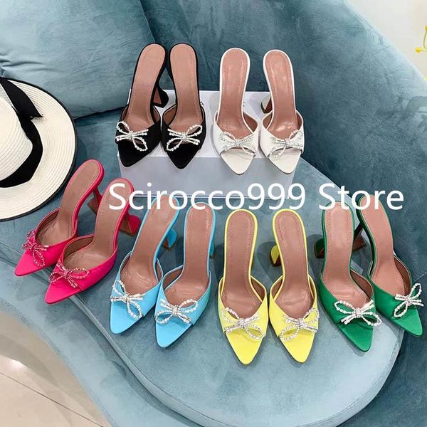 slippers fashion women high heels pointed toe mule shoe butterfly-knot ladies slides party sandals female 2021summer quality, Black
slippers fashion women high heels pointed toe mule shoe butterfly-knot ladies slides party sandals female 2021summer quality, Black