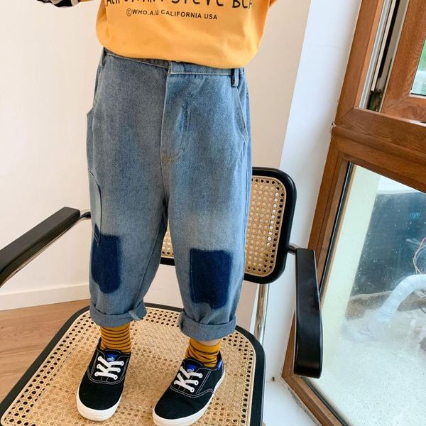 jeans autumn boys fashion contrast patch loose korean style children hip hop all-match denim trousers, Blue
jeans autumn boys fashion contrast patch loose korean style children hip hop all-match denim trousers, Blue