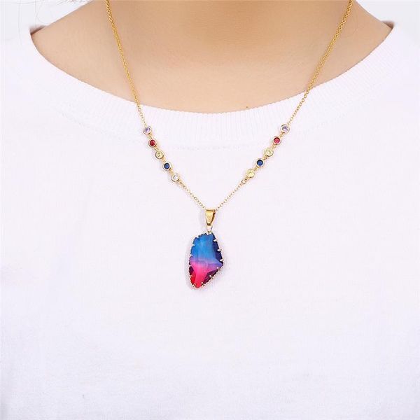 pendant necklaces hexagonal column crystal quartz natural stone family necklace statement for women choker jewelry collier, Silver
pendant necklaces hexagonal column crystal quartz natural stone family necklace statement for women choker jewelry collier, Silver