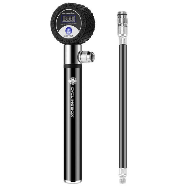 bike pumps aluminum alloy bicycle pump mountain air high-pressure tire inflator with digital pressure dial
bike pumps aluminum alloy bicycle pump mountain air high-pressure tire inflator with digital pressure dial
