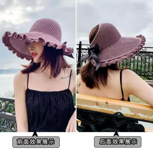 wave edge empty hat children's summer sweet fashion sun new big brim beach, Blue;gray
wave edge empty hat children's summer sweet fashion sun new big brim beach, Blue;gray