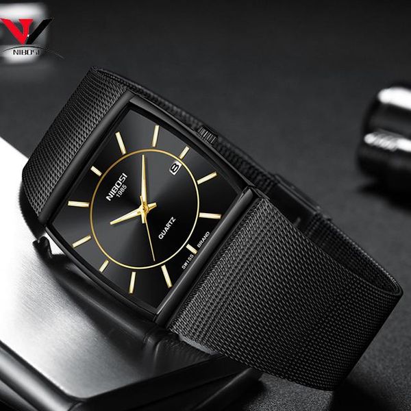 wristwatches nibosi watch men quartz square clock mens watches stainless steel casual sports wrist relogio masculino 2338, Slivery;brown
wristwatches nibosi watch men quartz square clock mens watches stainless steel casual sports wrist relogio masculino 2338, Slivery;brown