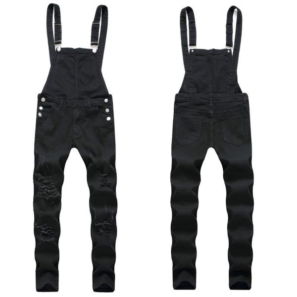 spring and autumn black strap jeans suspender pants men's wear foreign trade, Blue
spring and autumn black strap jeans suspender pants men's wear foreign trade, Blue