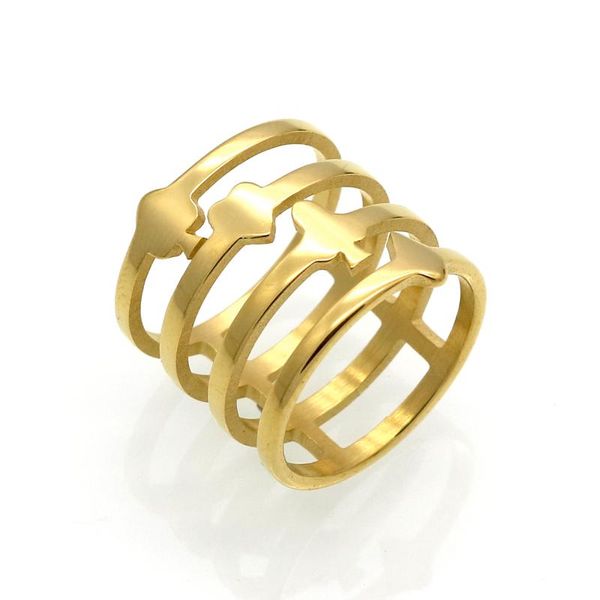 cluster rings brand est gold color poker a lucky ring for women titanium steel hollow out design punk jewelry, Golden;silver
cluster rings brand est gold color poker a lucky ring for women titanium steel hollow out design punk jewelry, Golden;silver